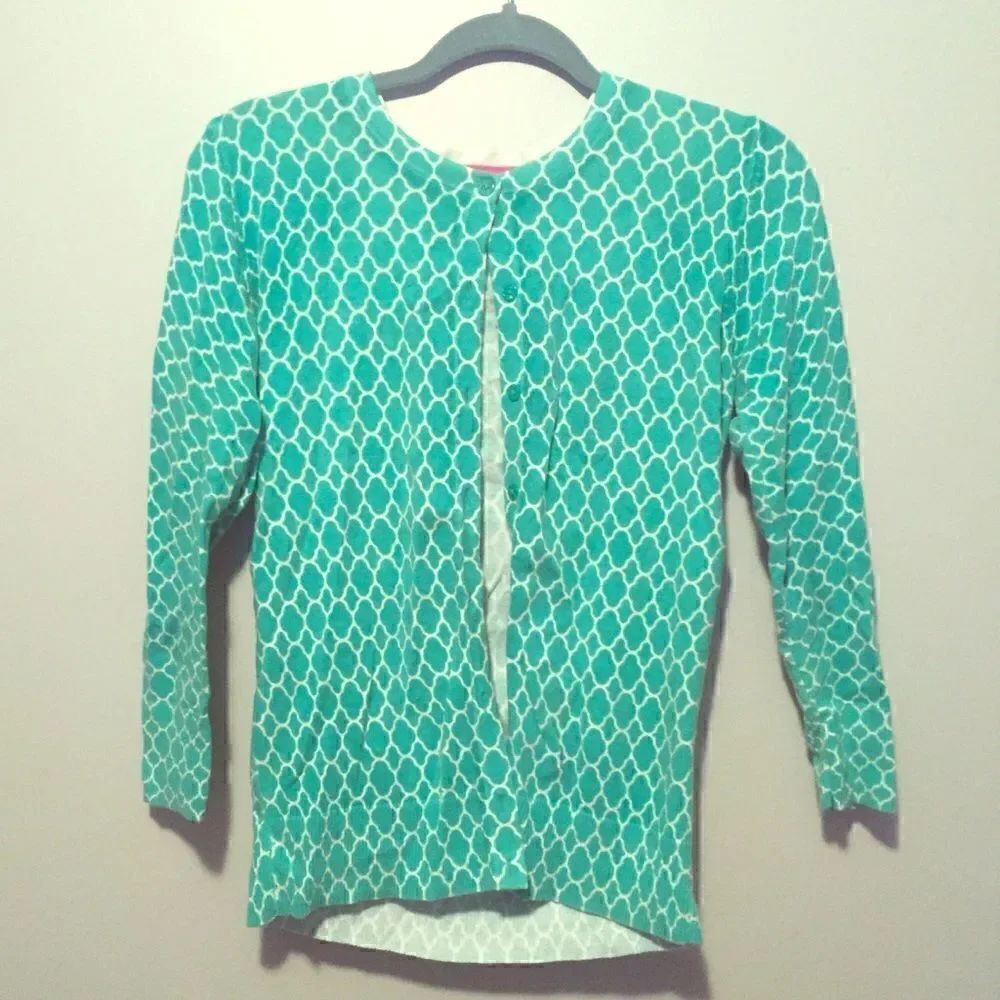 Spring print cardigan